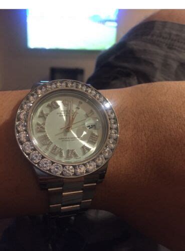 cubic zirconia rolex bezel|Rolex chronograph bezel.